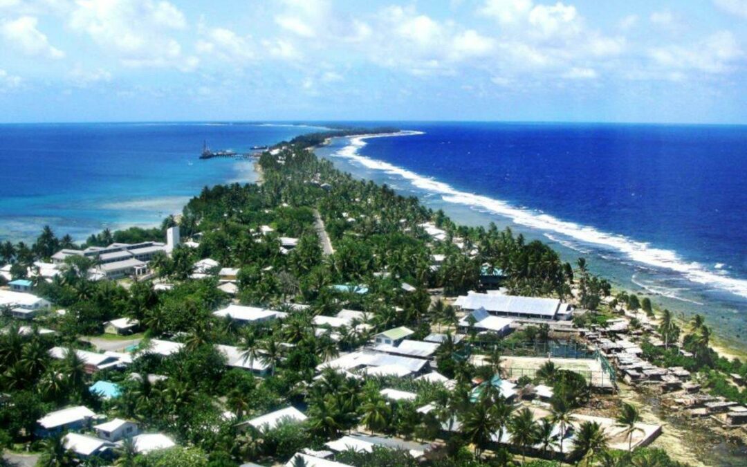 El pequeño país de Tavalu es un bonito paraíso en la Polinesia