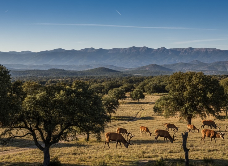 El Parque Nacional de Cabañeros, ubicado entre las provincias de Ciudad Real y Toledo