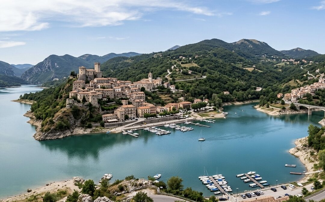 entre montañas y paisajes de extraordinaria belleza, se encuentra Castel di Tora