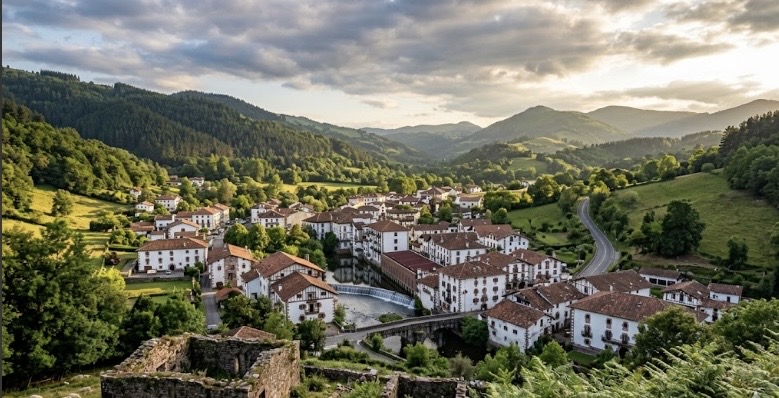 Adéntrate en el majestuoso Valle de Baztán, un paraíso de prados eternos, caseríos de piedra y bosques envueltos en misterio