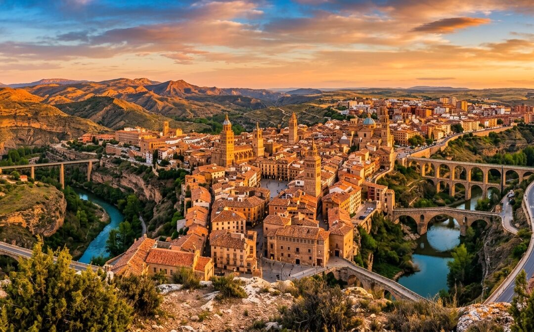 En el corazón de Aragón, rodeada por el paisaje de la sierra turolense, se encuentra Teruel