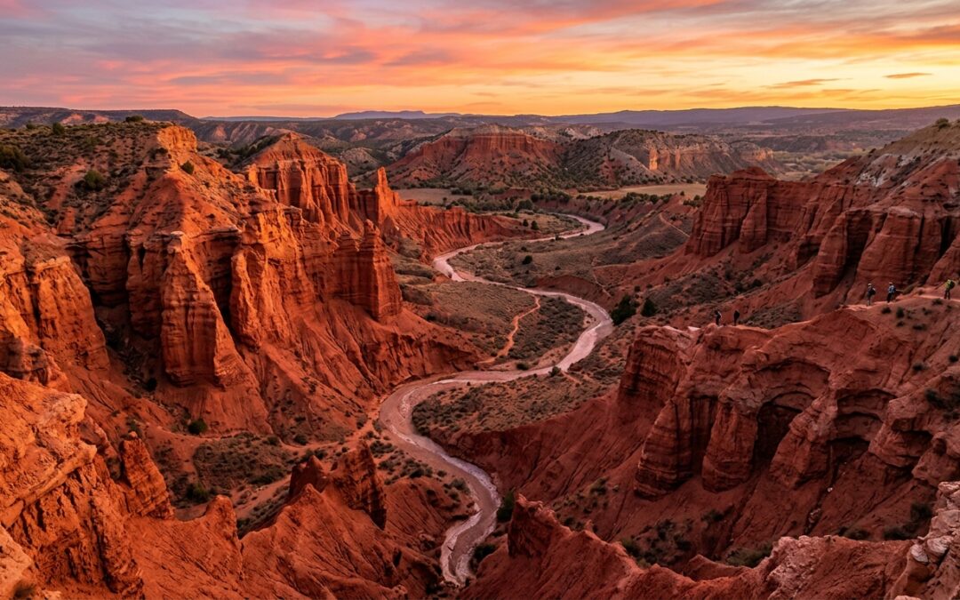 El Cañón Rojo de Teruel, en el entorno de la Sierra de Albarracín, ofrece un escenario de grandes paredes
